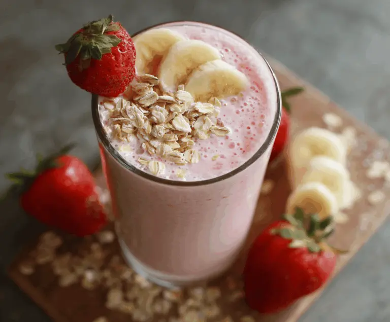 Strawberry Banana Oat Smoothie