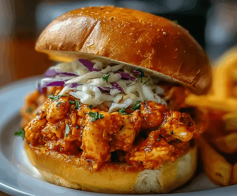 Savory Cajun Chicken Sloppy Joes served on a toasted bun with fresh toppings, perfect for a flavorful and easy meal.