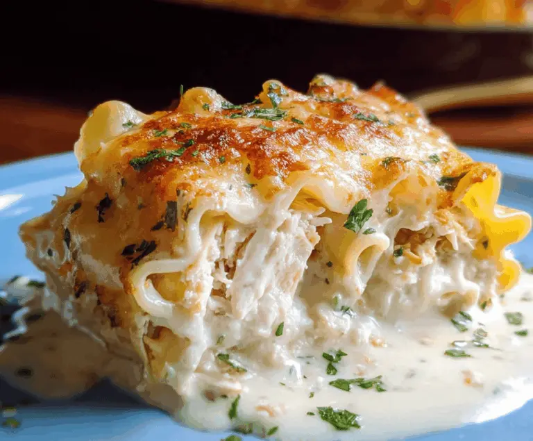 Cheesy Chicken Alfredo Lasagna Rolls
