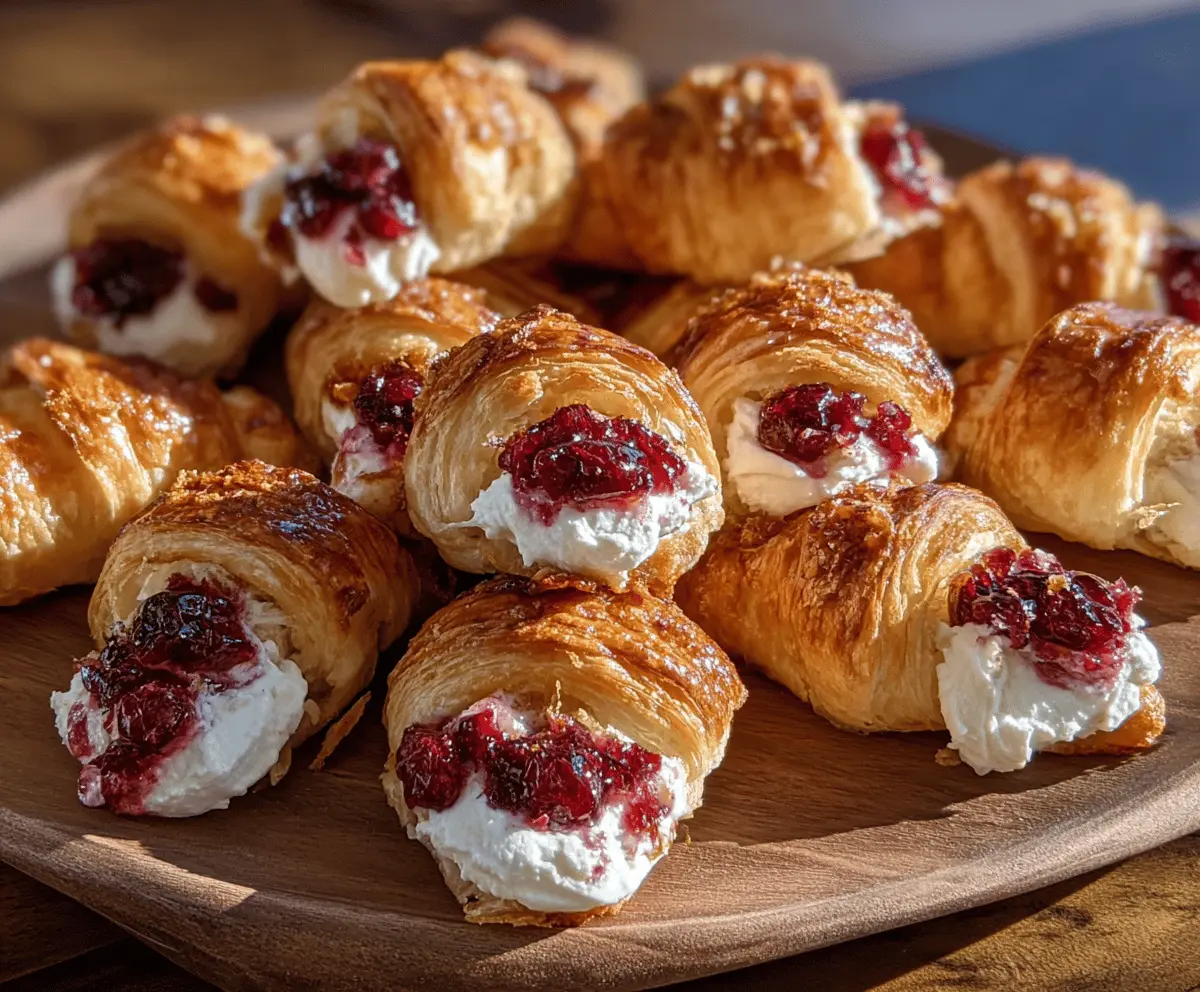 Easy Cranberry Cream Cheese Bites