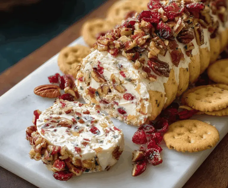 Cranberry Pecan Cheese Log