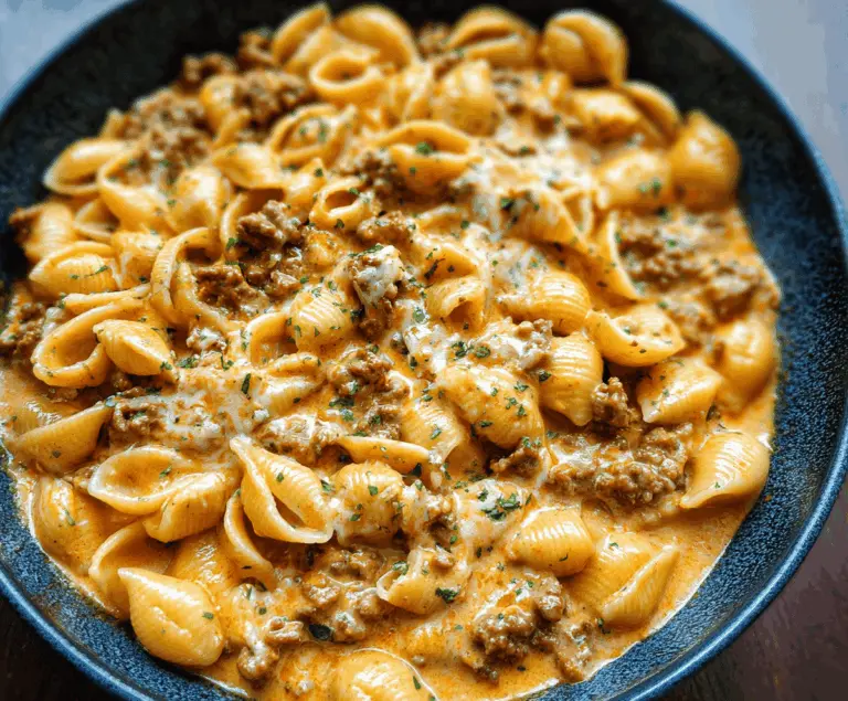 Creamy Beef And Shells