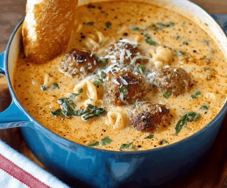 Creamy Italian Meatball Soup