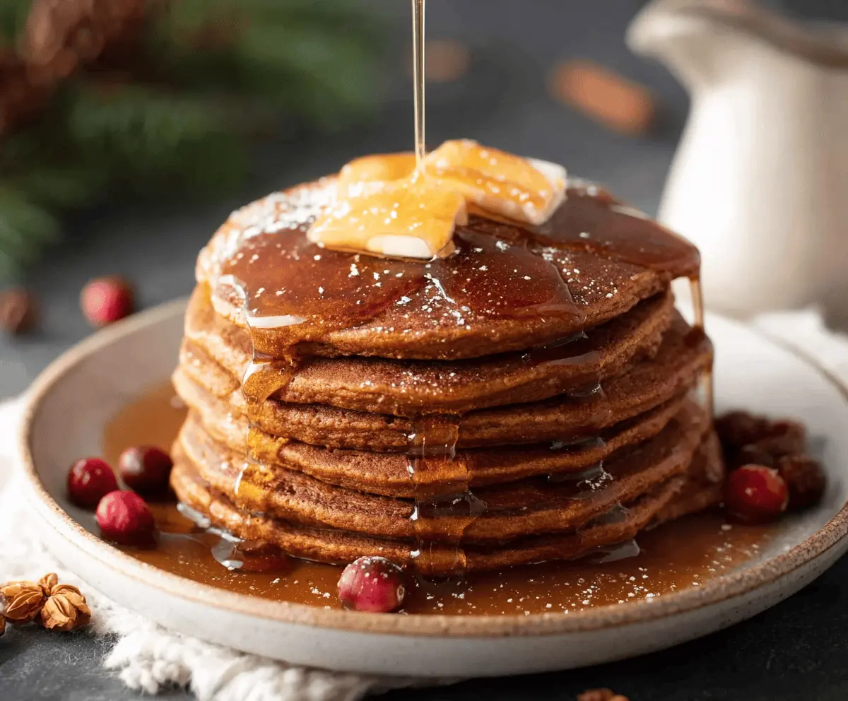 Easy Gingerbread Pancakes Recipe