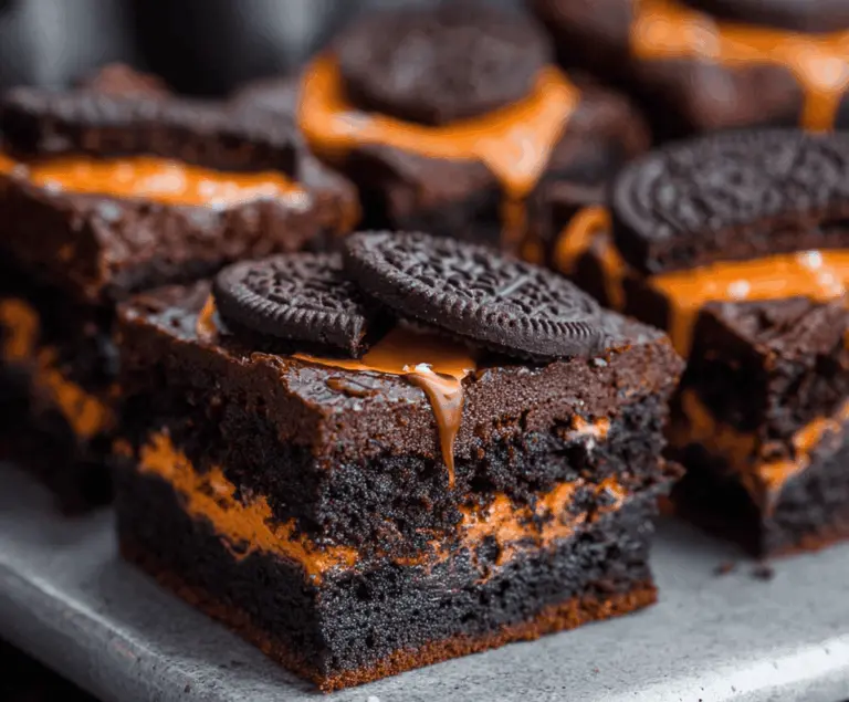 Halloween Oreo Brownies