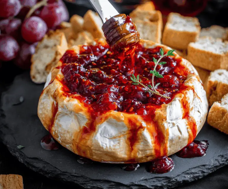 Halloween red Baked Brie