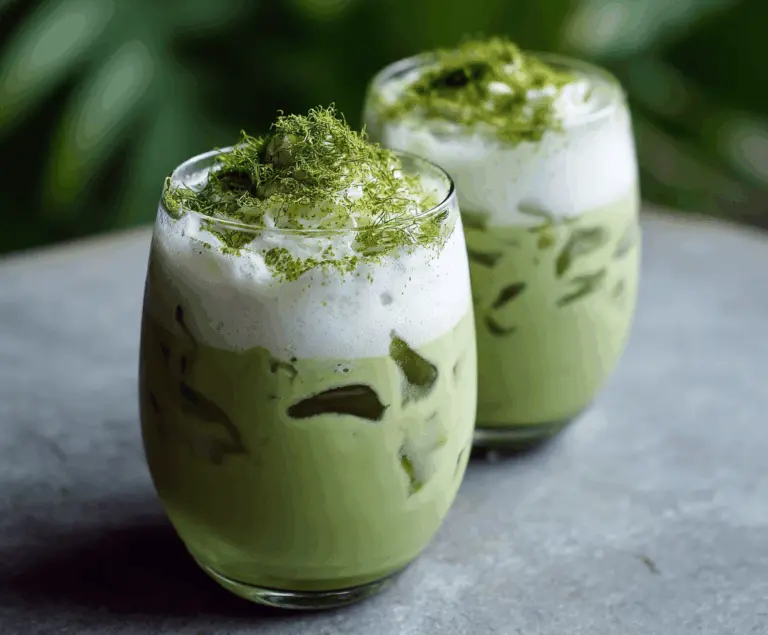 Iced Vanilla Matcha Latte