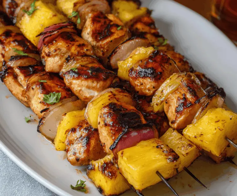 Pineapple Chicken Kabobs