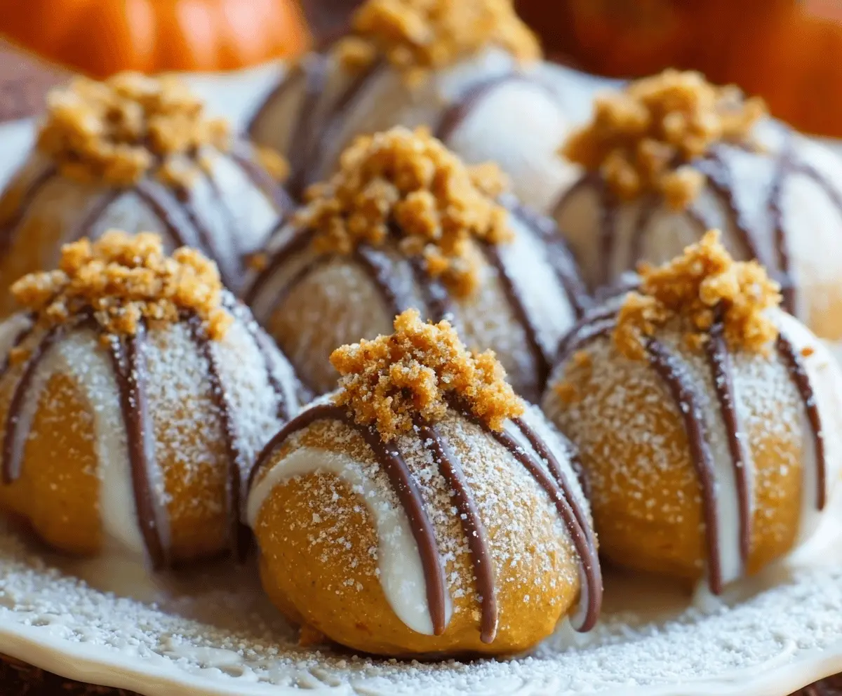 Easy Pumpkin Cheesecake Truffles