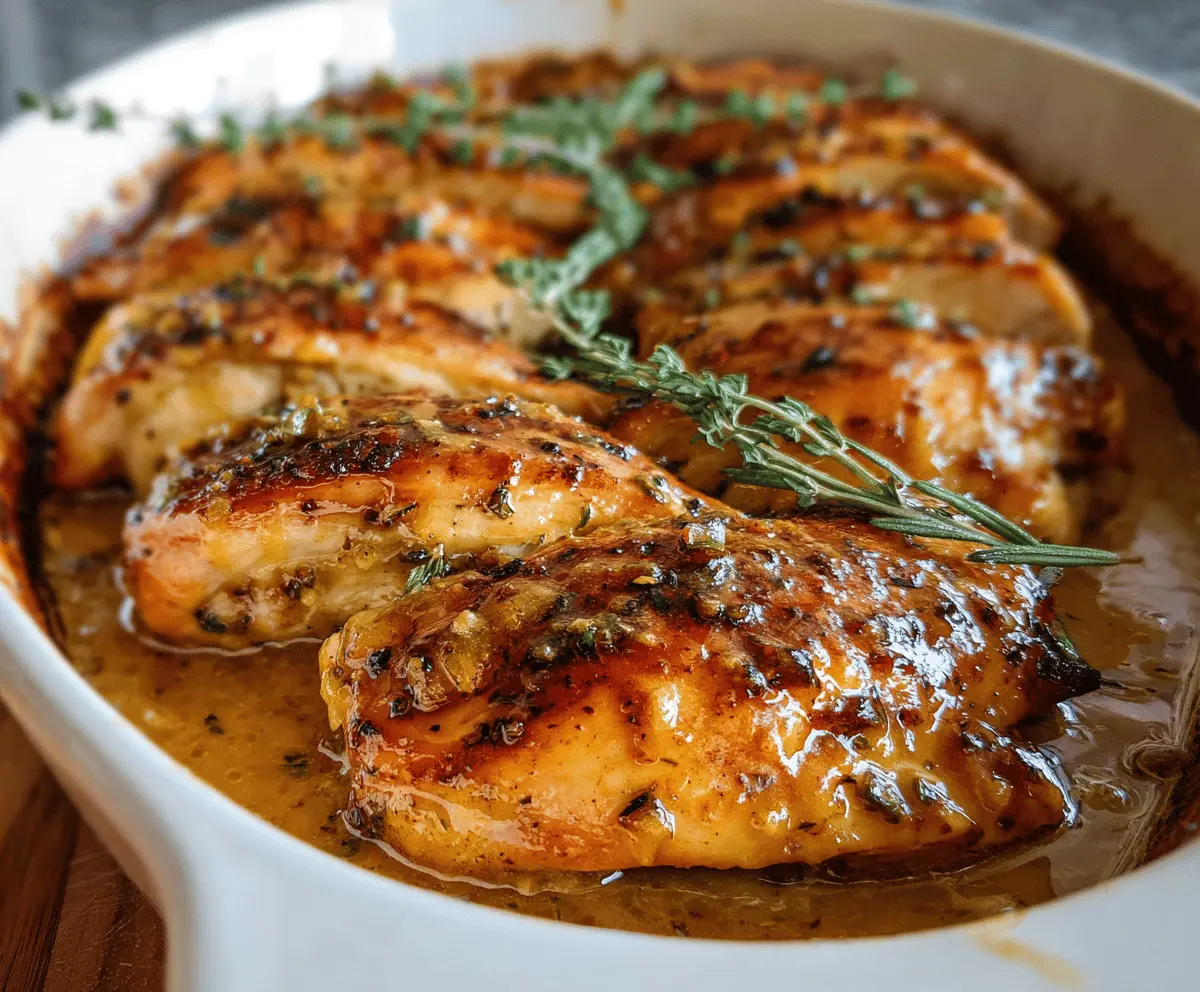 Easy Baked Honey Dijon Chicken