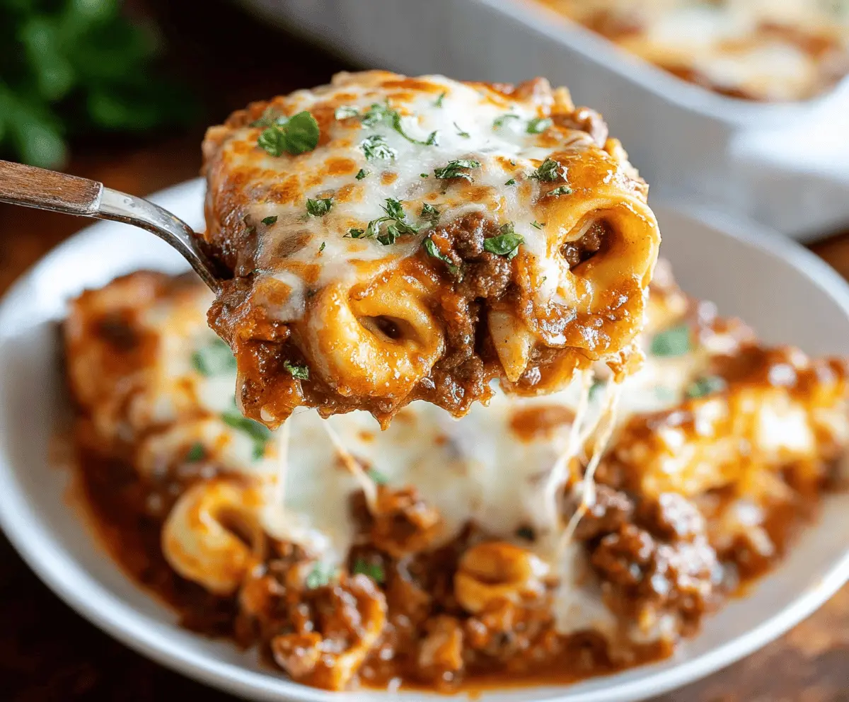 Easy Baked Tortellini Lasagna Recipe