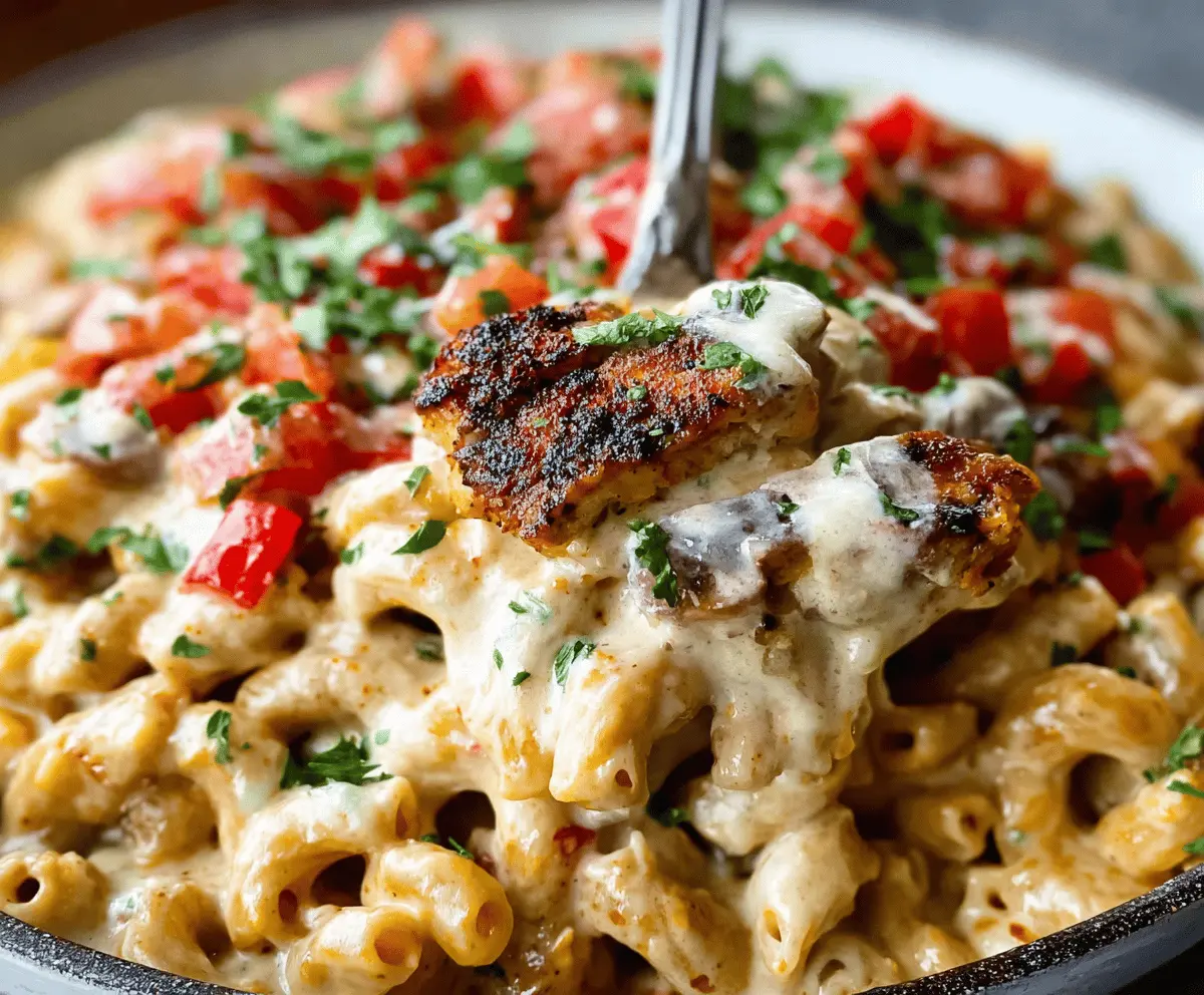 Creamy Blackened Cajun Chicken Alfredo