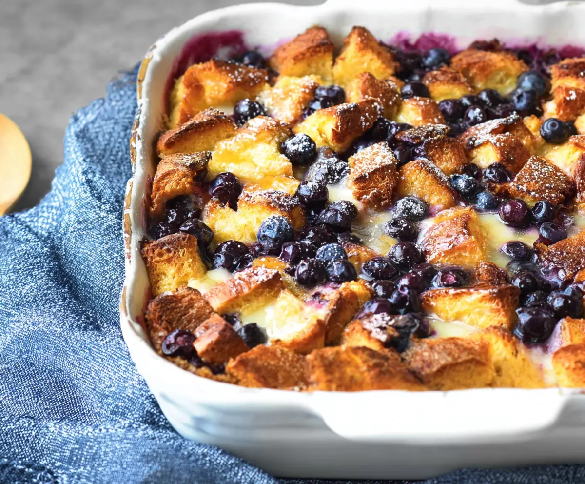 Easy Blueberry French Toast Casserole