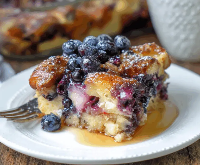 Blueberry French Toast Casserole