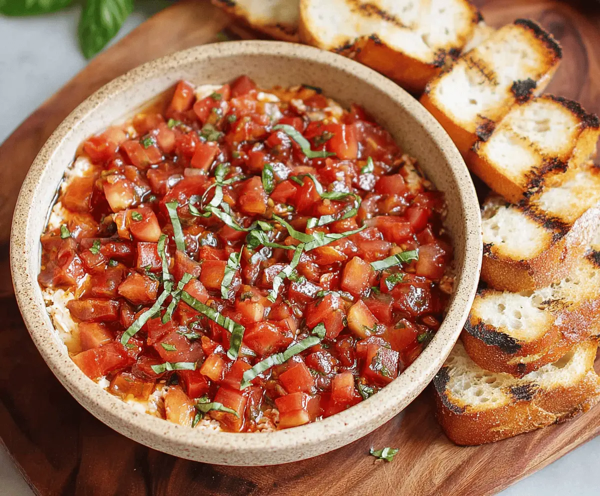 Easy Bruschetta Dip Recipe