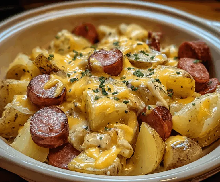 Cheesy Ranch Potatoes and Smoked Sausage