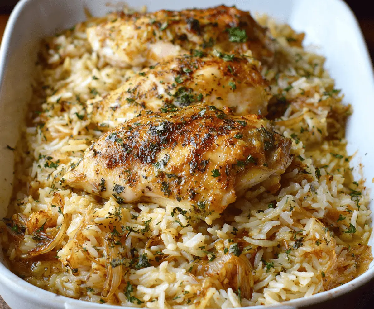Easy Chicken and Rice Bake