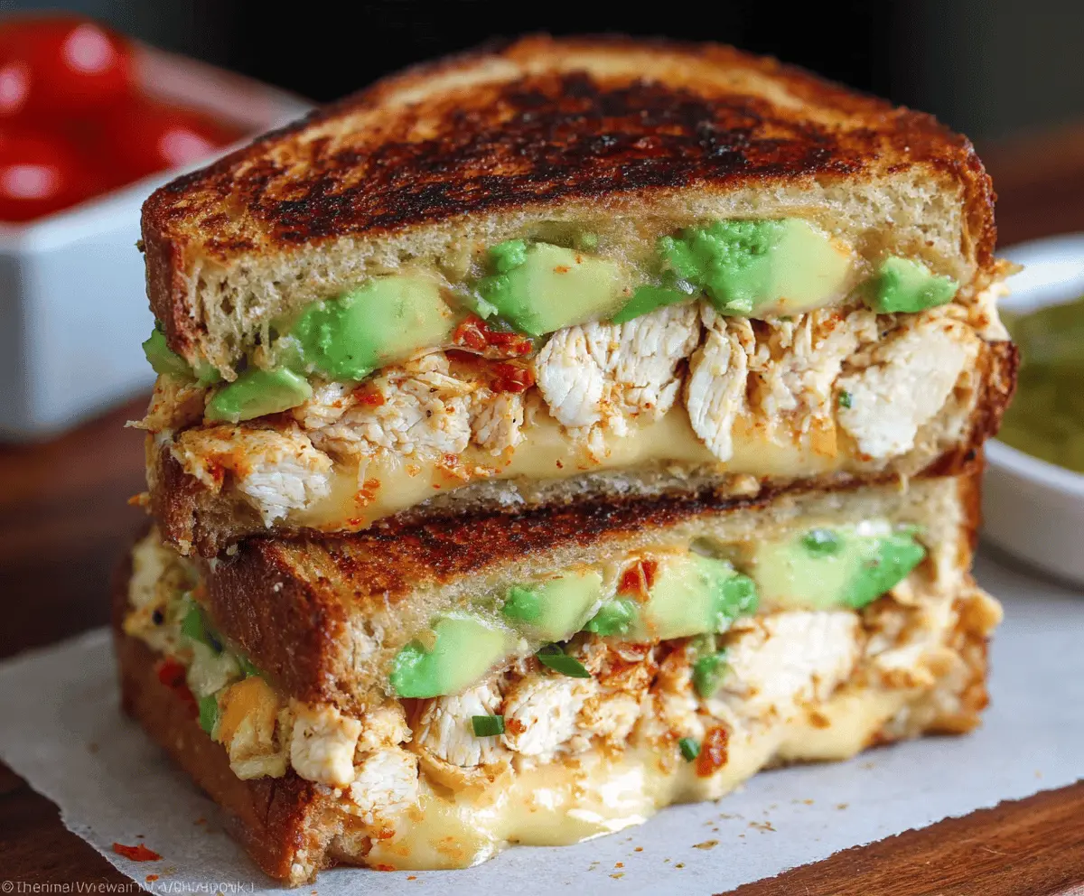 Easy Chicken Avocado Melt