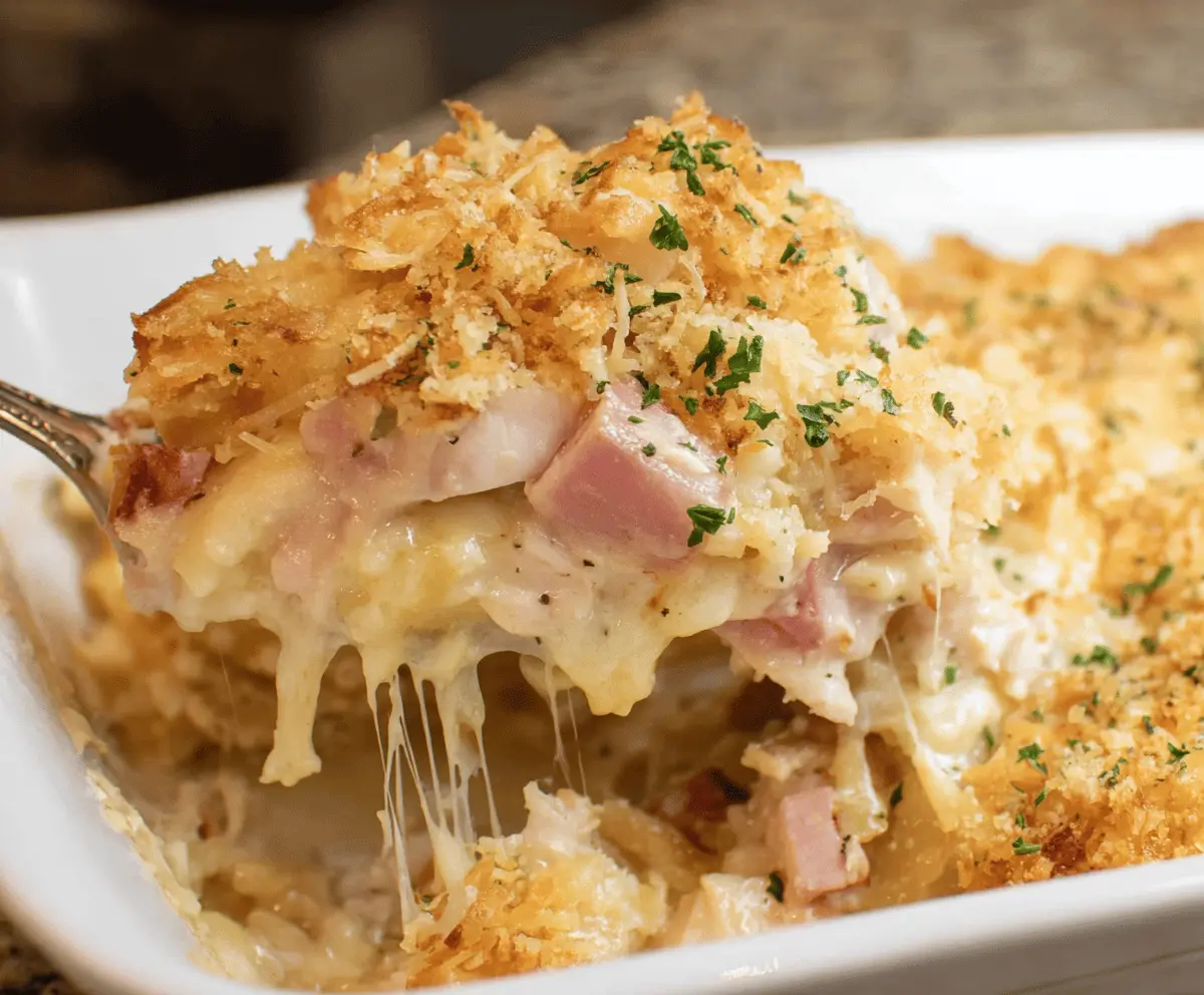 Easy Chicken Cordon Bleu Casserole