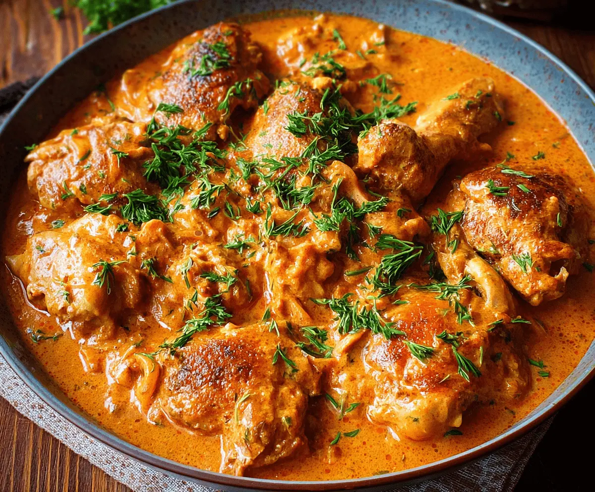 Easy Chicken Paprikash Recipe