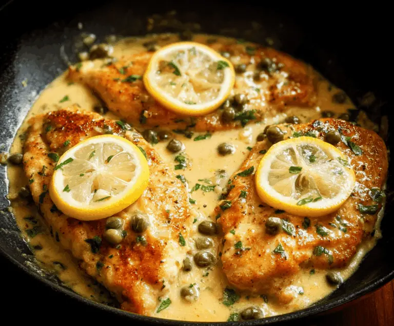 Chicken Piccata with Lemon Sauce