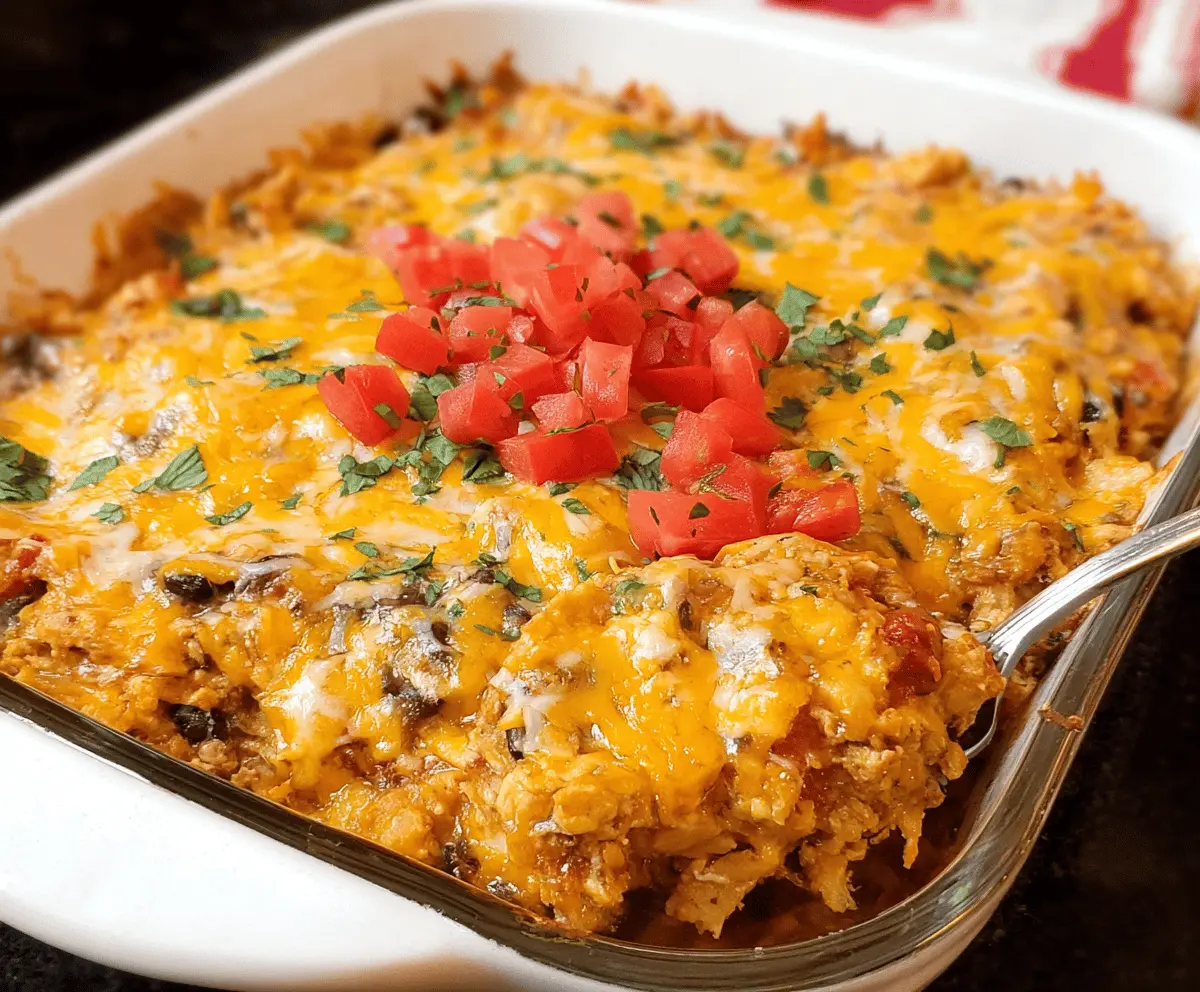 Easy Chicken Taco Casserole Recipe