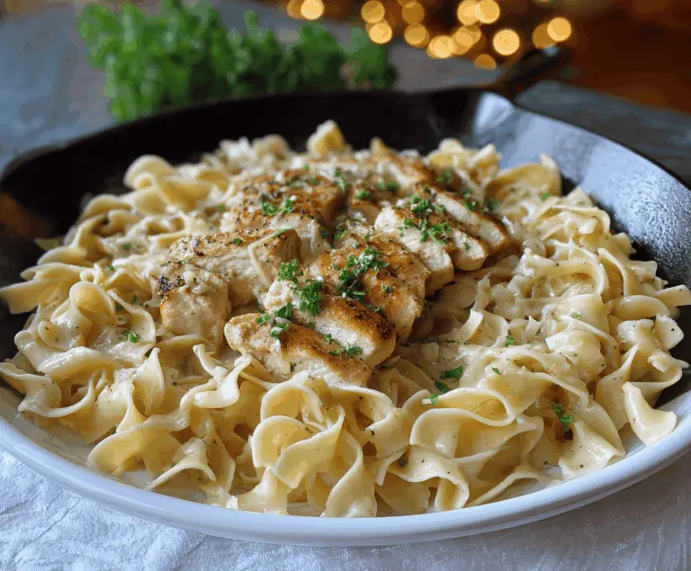 Chicken with Buttered Noodles