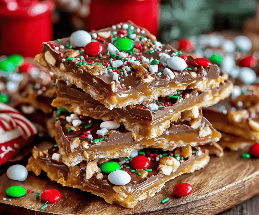 Delicious homemade Christmas Crack recipes with caramel and chocolate layers for holiday treats