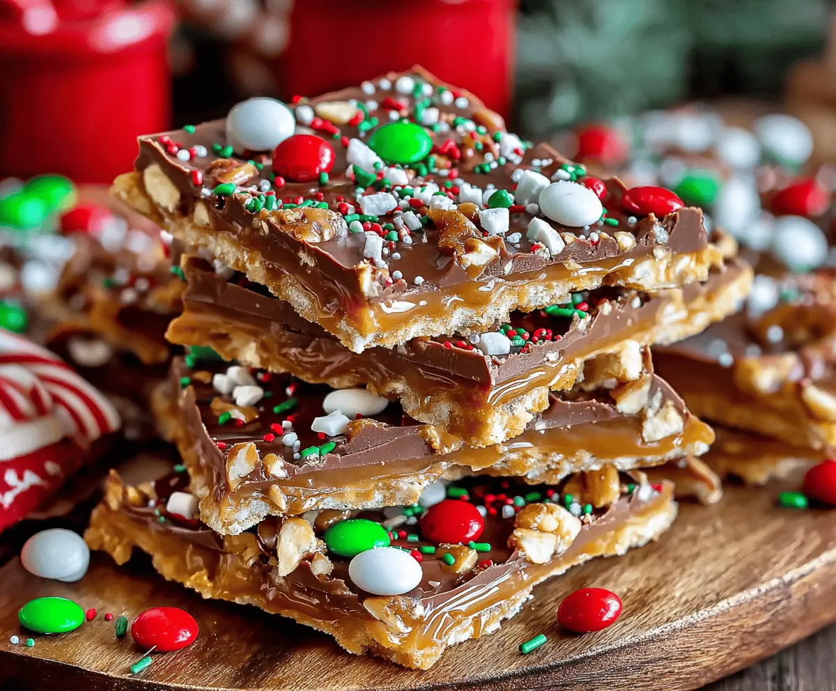 Delicious homemade Christmas Crack recipes with caramel and chocolate layers for holiday treats