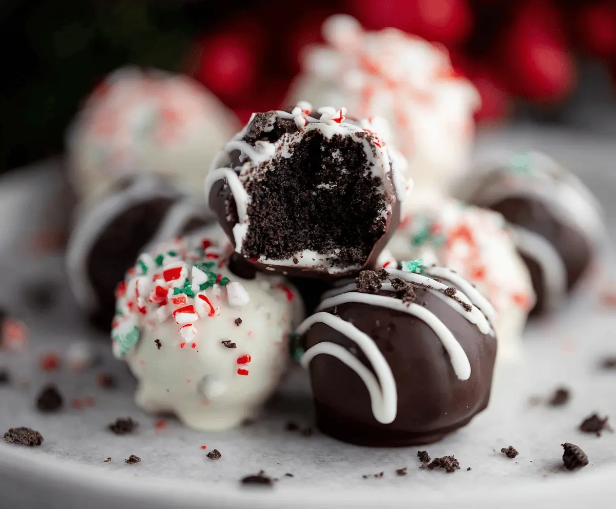 Easy Christmas Oreo Balls Recipe