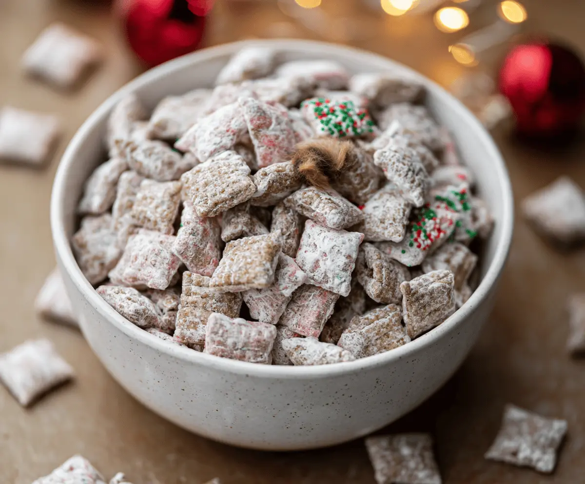 Easy Christmas Puppy Chow Recipe