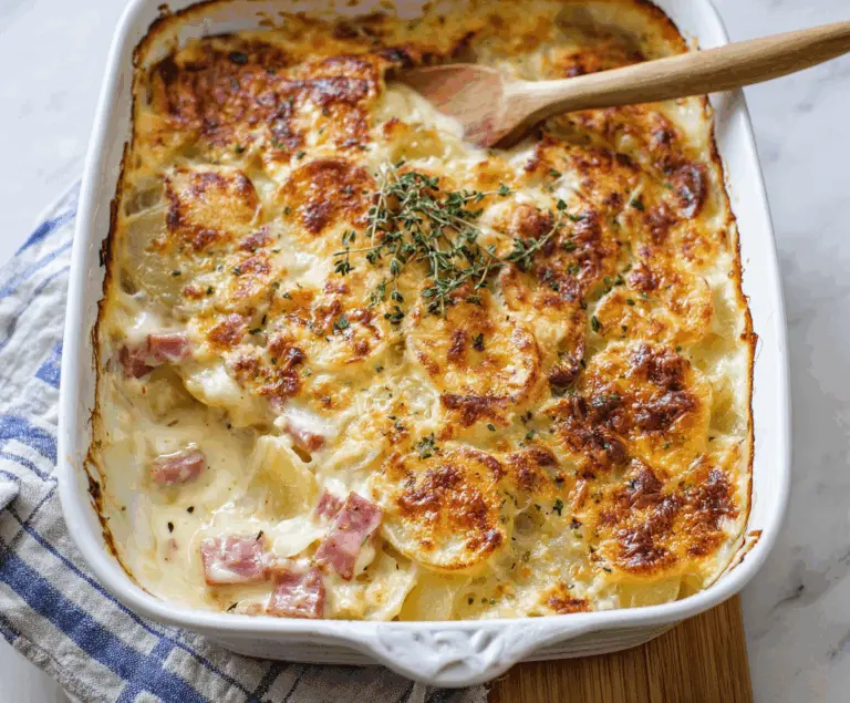 Classic Scalloped Potatoes with Ham