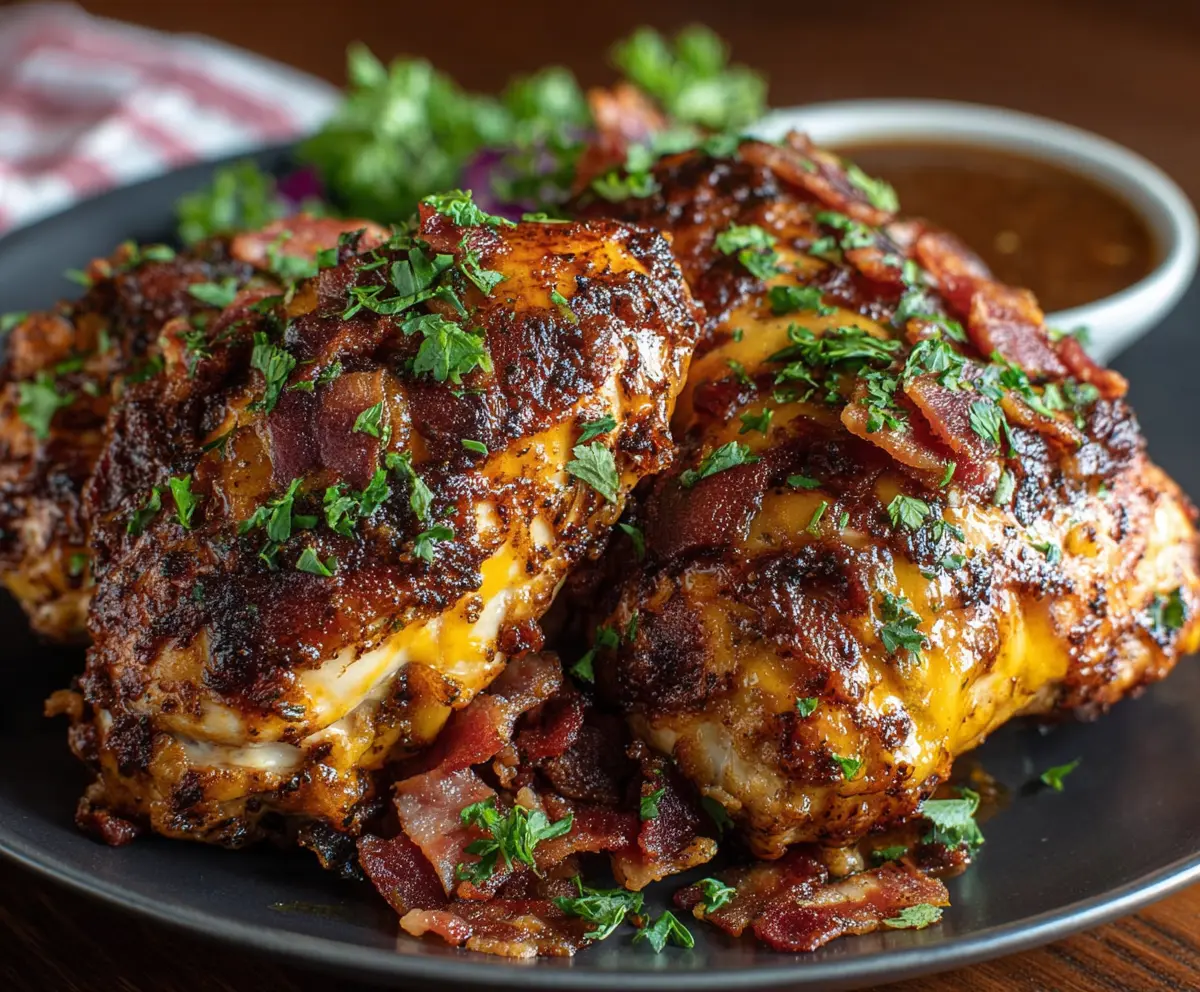 Easy Cowboy BBQ Bacon Cheddar Chicken