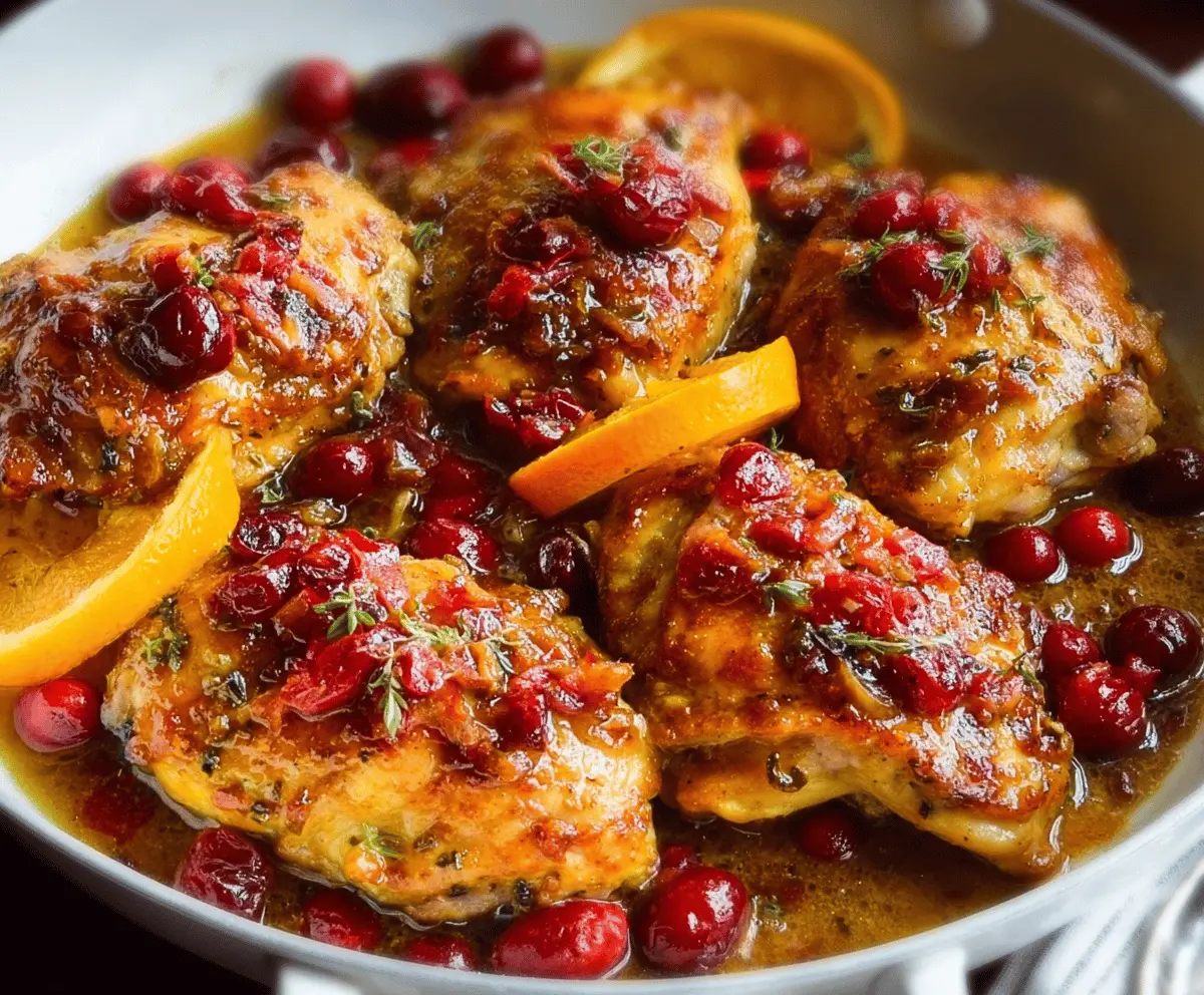 Easy Cranberry Orange Chicken Recipe
