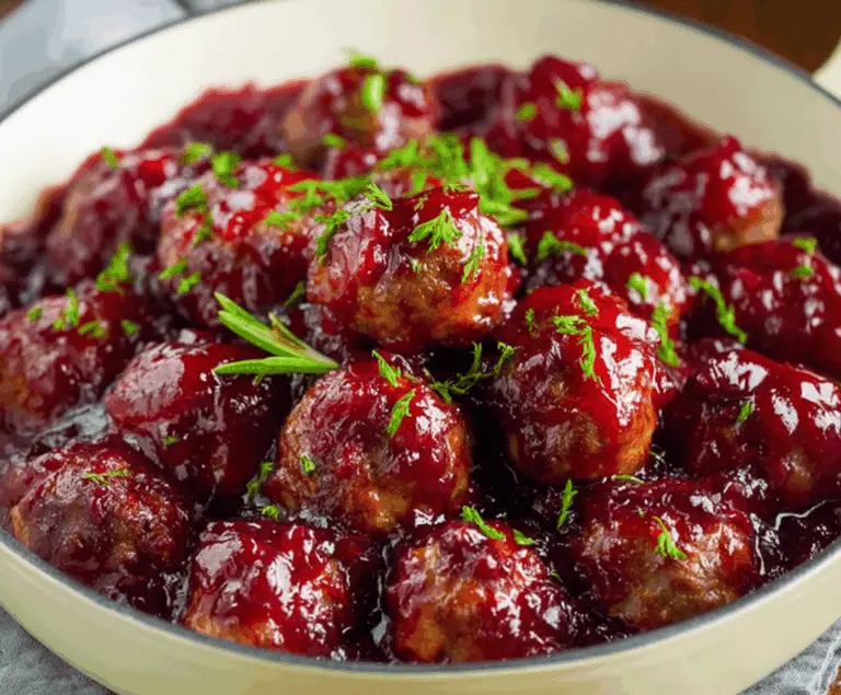 Cranberry Sauce Meatballs