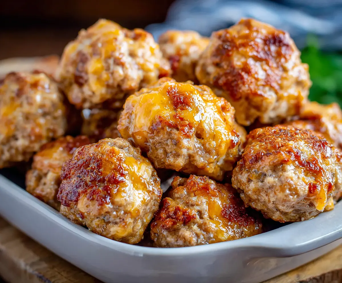 Easy Cream Cheese Sausage Balls