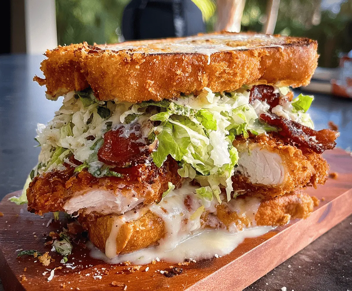 Crispy Chicken Caesar Sandwich Recipe