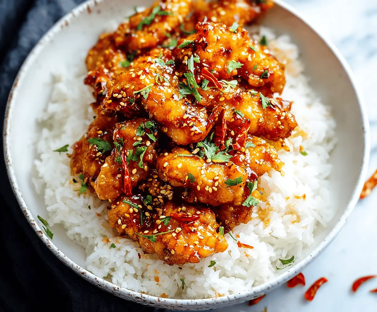 Crispy Honey Garlic Chicken