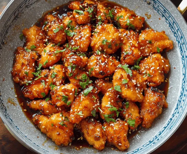 Crispy Chinese Honey Garlic Chicken