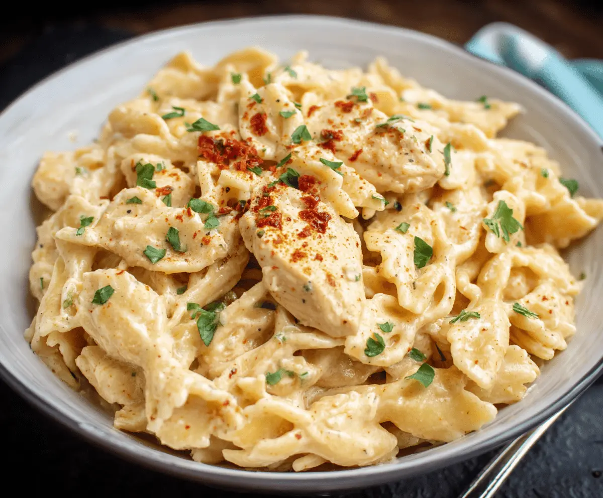 Easy Crock Pot Cajun Chicken Pasta