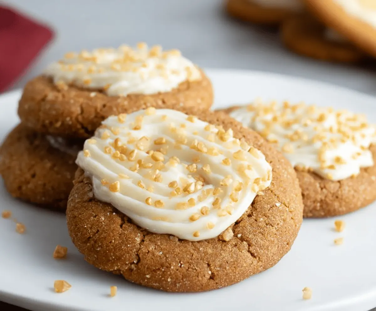 Easy CRUMBL Gingerbread Cookies Recipe