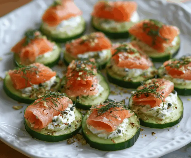 Cucumber Smoked Salmon Bites
