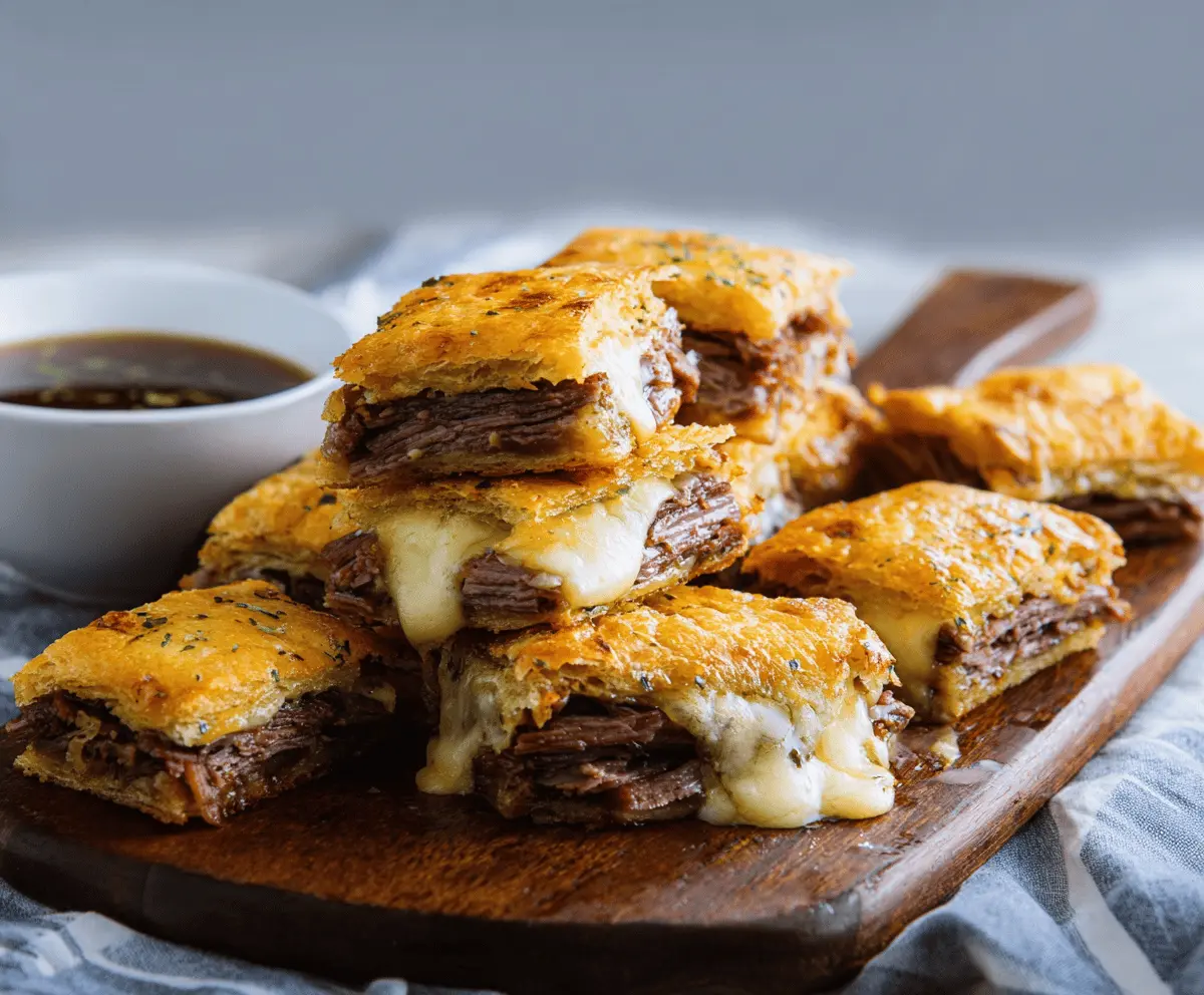 Easy French Dip Squares Recipe
