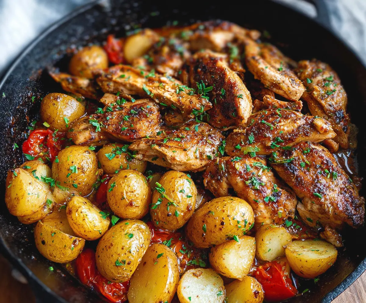 Easy Garlic Butter Chicken & Potatoes