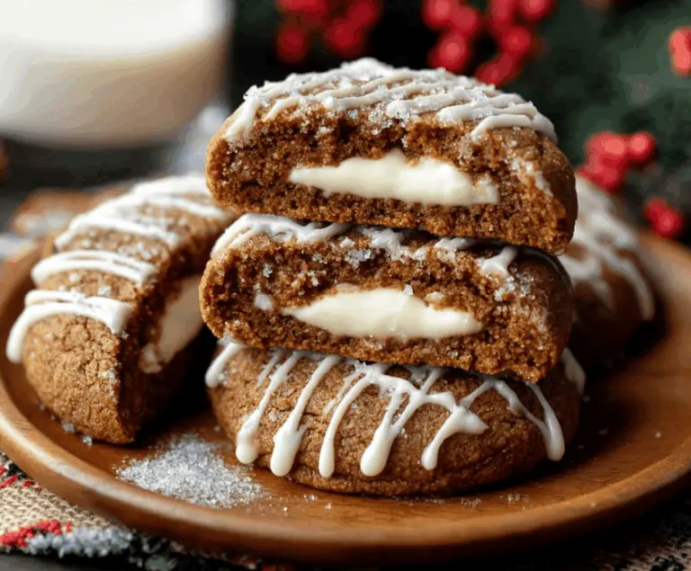 Gingerbread Cheesecake Cookies