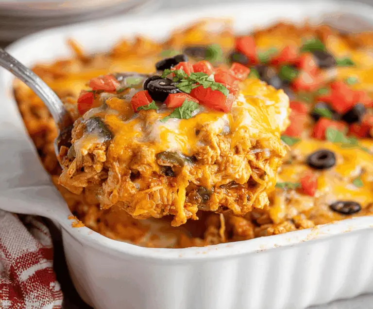 Healthy Chicken Taco Casserole