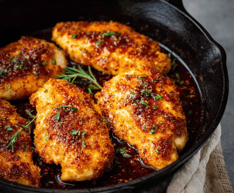 Hot Honey Baked Chicken Breasts