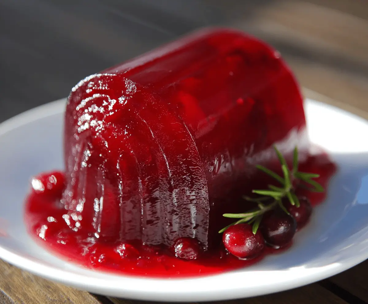 Easy Jellied Cranberry Sauce Recipe