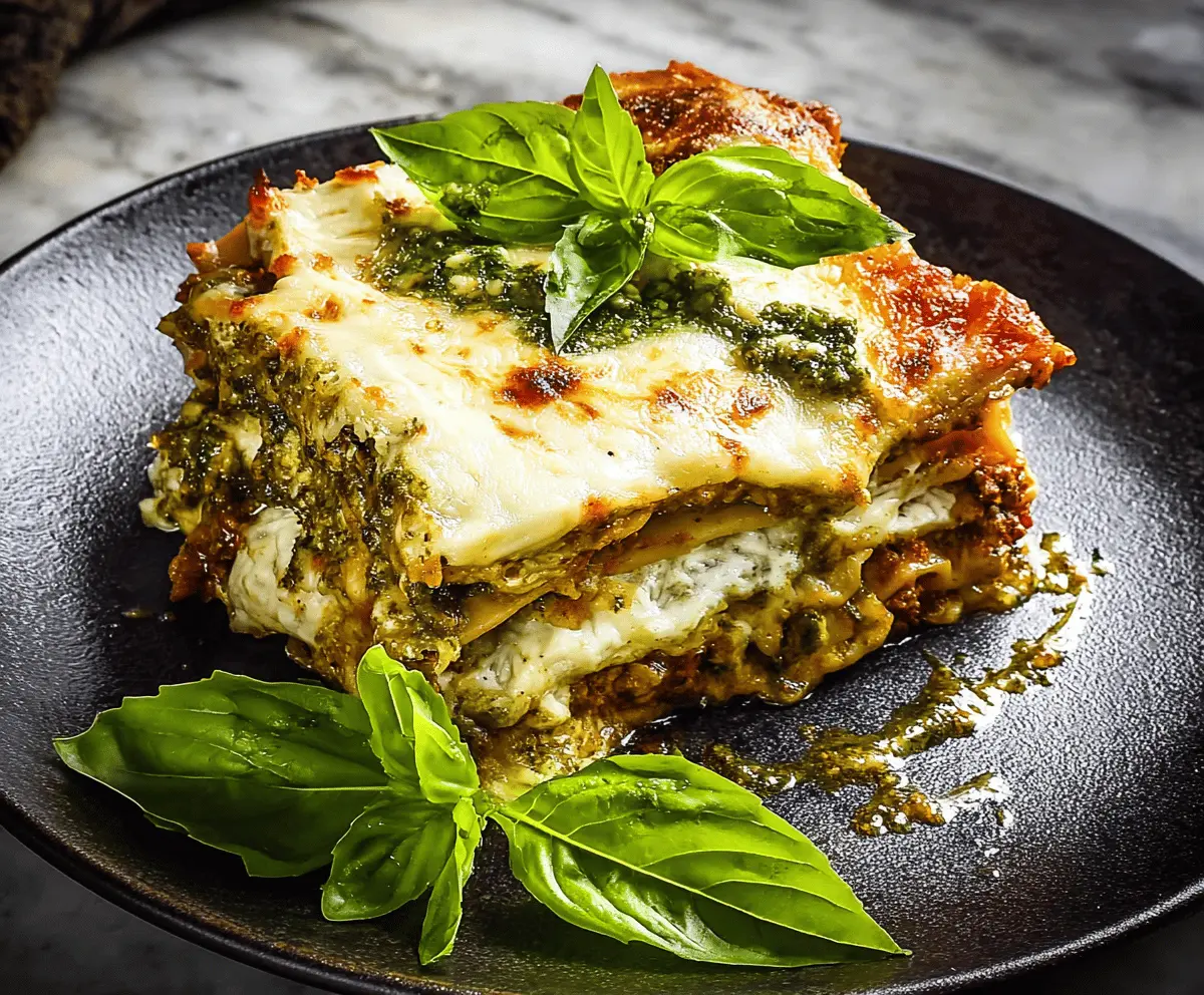 Easy Pesto Lasagna Recipe