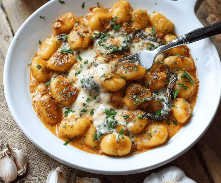 Millionaire Gnocchi with Creamy Sauce